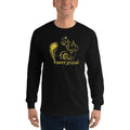 Black / S Bengali Ultra Cotton Long Sleeve T-Shirt - Naru Gopal