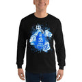 Black / S Bengali Ultra Cotton Long Sleeve T-Shirt - Om Namah Shivay-03