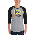 Heather Grey/Black / S Bengali Unisex Fine Jersey Raglan Tee - I love you so much