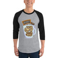 Heather Grey/Black / XS Bengali Unisex Fine Jersey Raglan Tee - Coffee House Er Sei Adda