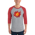 Heather Grey/Heather Red / XS Bengali Unisex Fine Jersey Raglan Tee - Maa Aaschen
