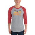 Heather Grey/Heather Red / XS Bengali Unisex Fine Jersey Raglan Tee - Tui Ki Parar Dada?