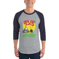Heather Grey/Navy / XS Bengali Unisex Fine Jersey Raglan Tee - Bosonto Ese Gache