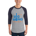 Heather Grey/Navy / XS Bengali Unisex Fine Jersey Raglan Tee - The Big Bong Theory