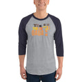 Heather Grey/Navy / XS Bengali Unisex Fine Jersey Raglan Tee - Tui Ki Parar Dada?