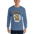 Indigo Blue / S Bengali Ultra Cotton Long Sleeve T-Shirt - Coffee House Er Sei Adda