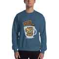 Indigo Blue / S Bengali Unisex Heavy Blend Crewneck Sweatshirt - Coffee House Er Sei Adda