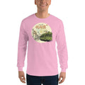 Light Pink / S Bengali Ultra Cotton Long Sleeve T-Shirt - Amar Kolkata Tram