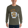 Military Green / S Bengali Ultra Cotton Long Sleeve T-Shirt - Coffee House Er Sei Adda
