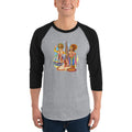 Men's 3/4th Sleeve Raglan T- Shirt - Onam- Celebration of Homecoming