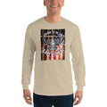 Men's Long Sleeve T-Shirt - Proud to be an American- Eagle & Flag