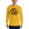 Men's Long Sleeve T-Shirt - Wake up & drink a morning coffee