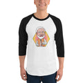 Men's 3/4th Sleeve Raglan T- Shirt - Narendra Modi- Peaceful