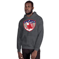 Unisex Hooded Sweatshirt - Bald Eagle in Shield, Retro design
