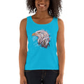 Women's Missy Fit Tank top - Eagle Doodle- Color