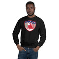 Unisex Crewneck Sweatshirt - Bald Eagle in Shield, Retro design