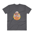 Men's V- Neck T Shirt - Narendra Modi- Raised Hands