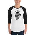 Men's 3/4th Sleeve Raglan T- Shirt - Coffee makes your day better
