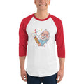 Men's 3/4th Sleeve Raglan T- Shirt - Narendra Modi- Party Popper