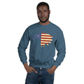 Unisex Crewneck Sweatshirt - Eagle- American Flag design