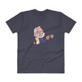 Men's V- Neck T Shirt - Namo- Drinking Chai- Cartoon