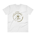Men's V- Neck T Shirt - Good Morning- Drink Coffee