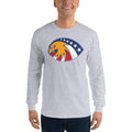 Men's Long Sleeve T-Shirt - 6 Stars in a circle- Eagle Design