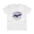 Men's V- Neck T Shirt - California- LA- Eagle