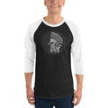 Men's 3/4th Sleeve Raglan T- Shirt - Warlord- Eagle