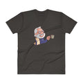 Men's V- Neck T Shirt - Namo- Drinking Chai- Cartoon