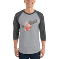 Men's 3/4th Sleeve Raglan T- Shirt - Narendra Modi- Warrior
