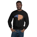 Unisex Crewneck Sweatshirt - Eagle- American Flag design