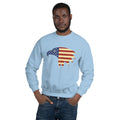 Unisex Crewneck Sweatshirt - Eagle- American Flag design