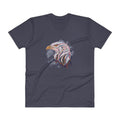 Men's V- Neck T Shirt - Eagle Doodle- Color