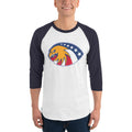 Men's 3/4th Sleeve Raglan T- Shirt - 6 Stars in a circle- Eagle Design