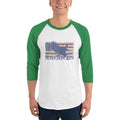 Men's 3/4th Sleeve Raglan T- Shirt - American