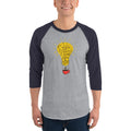 Men's 3/4th Sleeve Raglan T- Shirt - Coffee is always a good idea- bulb