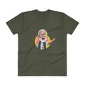 Men's V- Neck T Shirt - Narendra Modi- Angry