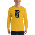 Men's Long Sleeve T-Shirt - Start your day with coffee