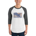 Men's 3/4th Sleeve Raglan T- Shirt - American