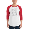 Men's 3/4th Sleeve Raglan T- Shirt - Coffee is always a good idea