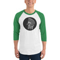 Men's 3/4th Sleeve Raglan T- Shirt - Warlord- Eagle
