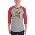 Men's 3/4th Sleeve Raglan T- Shirt - Onam- Celebration of Homecoming