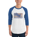 Men's 3/4th Sleeve Raglan T- Shirt - American
