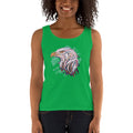Women's Missy Fit Tank top - Eagle Doodle- Color