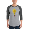 Men's 3/4th Sleeve Raglan T- Shirt - Coffee is always a good idea- bulb