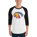 Men's 3/4th Sleeve Raglan T- Shirt - 6 Stars in a circle- Eagle Design