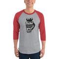 Men's 3/4th Sleeve Raglan T- Shirt - Coffee makes your day better