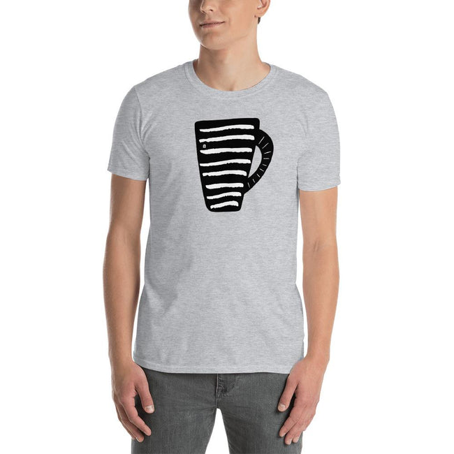Men's Round Neck T Shirt - Coffee Mug