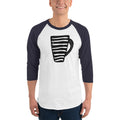 Men's 3/4th Sleeve Raglan T- Shirt - Coffee Mug